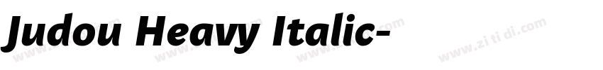 Judou Heavy Italic字体转换
